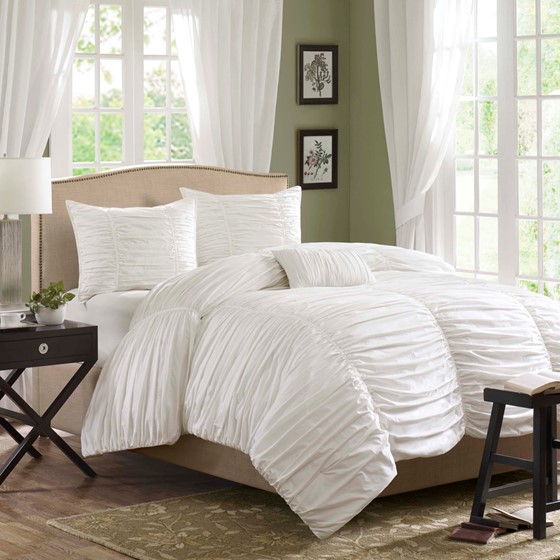 Delancey 4 Piece Duvet Cover Set Madison Park Olliix