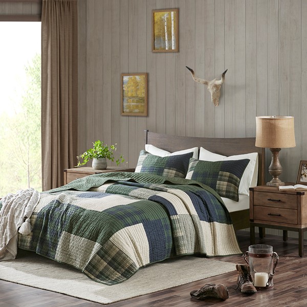 Mill Creek Oversized Cotton Quilt Set By Woolrich Designer Living