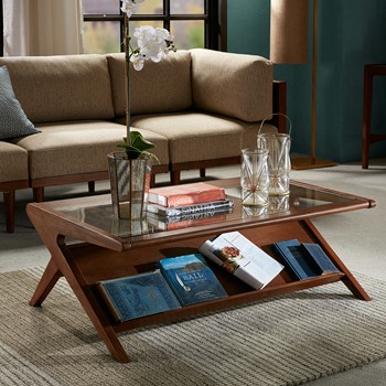 Rocket Coffee Table with Tempered Glass