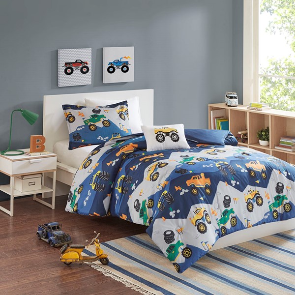 Nash Monster Truck Comforter Set By Mi Zone Kids Designer Living