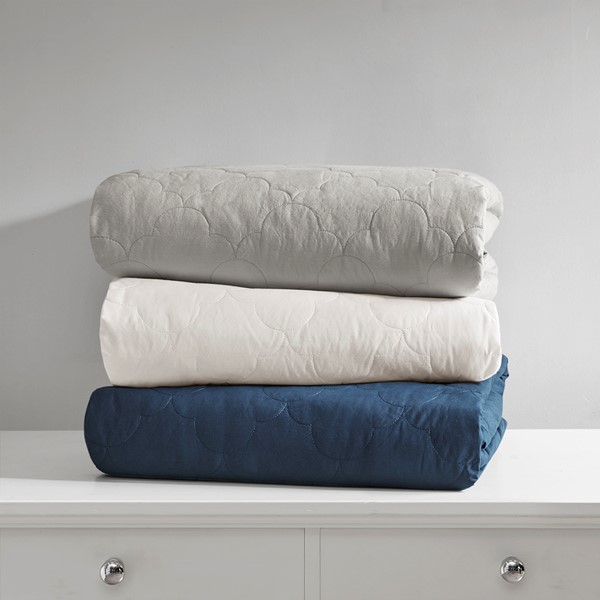 Deluxe Quilted Cotton Weighted Blanket By Beautyrest Designer Living