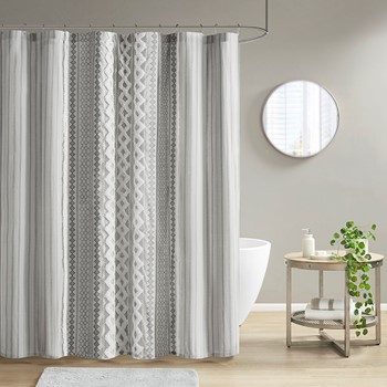 Calum Cotton Yarn Dye Shower Curtain, Urban Habitat Calum Shower Curtain