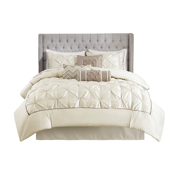 Laurel 7 Piece Tufted Comforter Set By Madison Park Designer Living