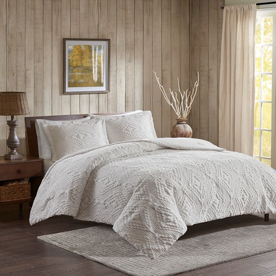 Teton Embroidered Plush Coverlet Set Woolrich Olliix