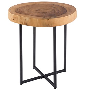 Arcadia Wood Slab End Table